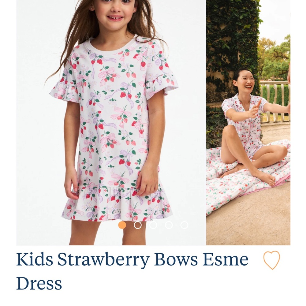 Roller Rabbit Pink Strawberry Print Dress